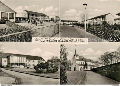 Weiden-Loevenich Frechen Koeln Teilansichten Schule Kirche