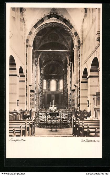 AK Königslutter, Innenansicht Kaiserdom