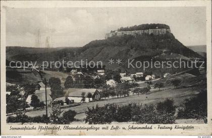 Pfaffendorf Koenigstein Elbsandsteingebirge Schwimmbad Festung Koenigstein