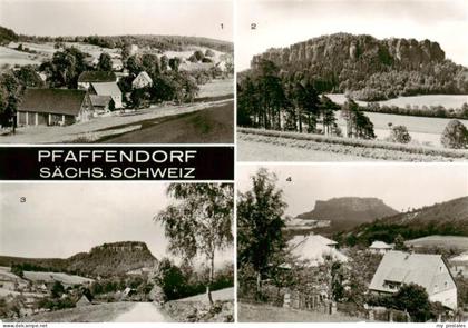 Pfaffendorf Koenigstein Teilansicht Pfaffenstein Koenigstein Lilienstein