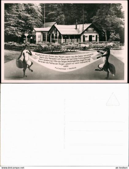 Ansichtskarte Königstein (Taunus) Fuchstanz Gasthaus Fotokunst 1932
