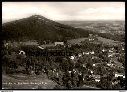 ÄLTERE POSTKARTE KÖNIGSWINTER-ITTENBACH SIEBENGEBIRGE LUFTBILD FLIEGERAUFNAHME Ansichtskarte AK postcard cpa