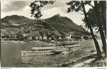 Königswinter - Fahrgastschiff Barbarossa - Foto-Ansichtskarte - Verlag Schöning & Co Lübeck