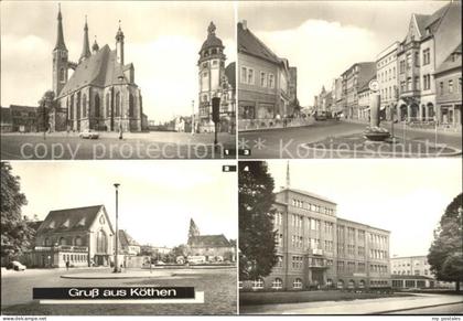 Koethen Anhalt Markplatz St Jakobskirche Rathaus Bahnhof Thaelmann Str Ingenieur