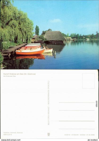 Ansichtskarte Krakow(am See) Krakow am See - Bootsanlegestelle 1981