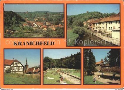 Kranichfeld Teilansicht Oberschloss Ilm Freibad Niederburg