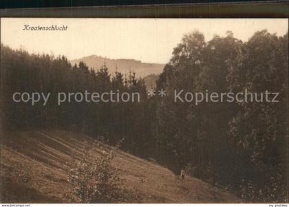 Kreischa Kroatenschlucht Geschichte
