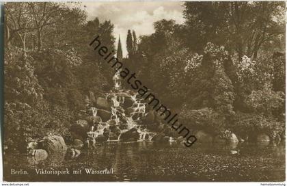 Berlin-Kreuzberg - Victoria-Park - Wasserfall - Foto-Ansichtskarte