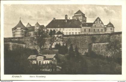 Kronach Oberfranken Kronach Rosenberg ungelaufen ca. 1920