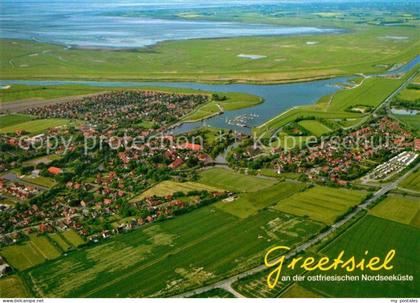 Greetsiel Krummhoern Aurich Niedersachsen Fliegeraufnahme