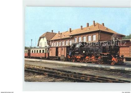Kuehlungsborn Ostseebad Baederbahn im Bahnhof Kuehlungsborn