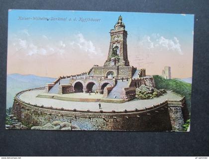 AK 1914 Kaiser Wilhelm Denkmal a. d. Kyffhäuser. Amtl. Verkaufsstelle d. Kyffhäuser Bundes d. deutschen Kriegerverbandes