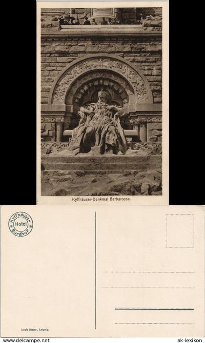 Kelbra (Kyffhäuser) Barbarossa-Denkmal, Kyffhäuser-Denkmal (Monument) 1920