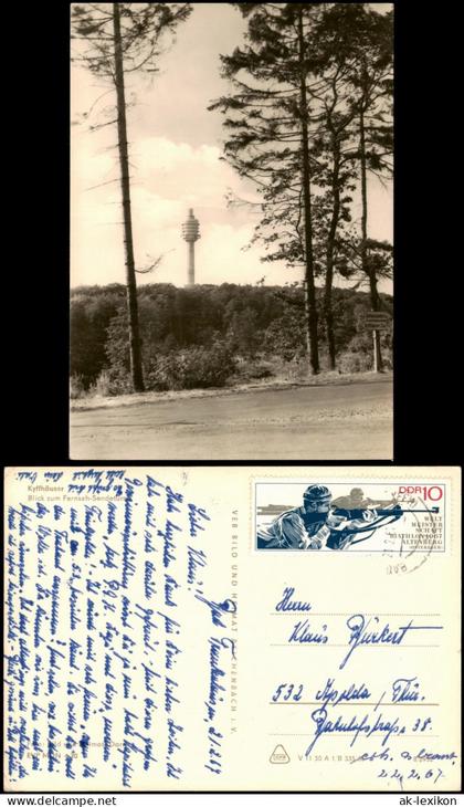 Kelbra (Kyffhäuser) Kyffhäuser Blick zum Fernseh-Sendeturm 1966