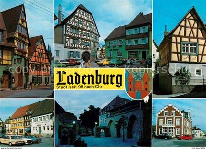 Ladenburg Altstadt Fachwerkhaeuser Gasthaus Wappen