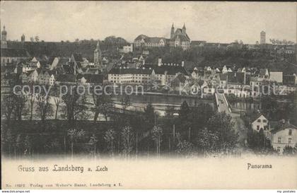 Landsberg Lech Panorama Lech Bruecke Altstadt Kirche