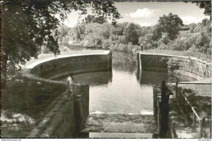 Lauenburg Elbe Lauenburg Schleuse ungelaufen ca. 1955