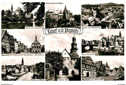 Lauf Pegnitz Judenturm Marktplatz Rathaus Bruecke Pegnitzpartie