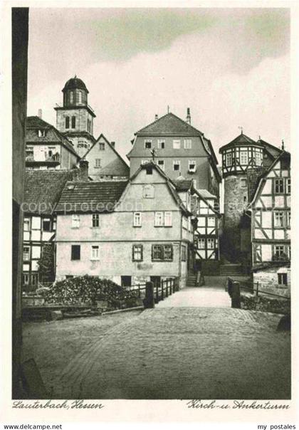 Eisenbach Vogelsbergkreis Lauterbach Hessen Kirchturm Ankerturm Fachwerkhaus Alt