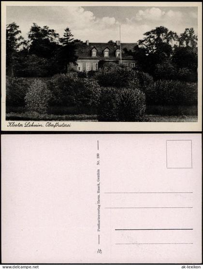 Ansichtskarte Lehnin-Kloster Lehnin Oberförsterei 1930