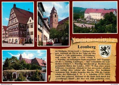 Leonberg Wuerttemberg Altes Rathaus Schloss Stadtkirche