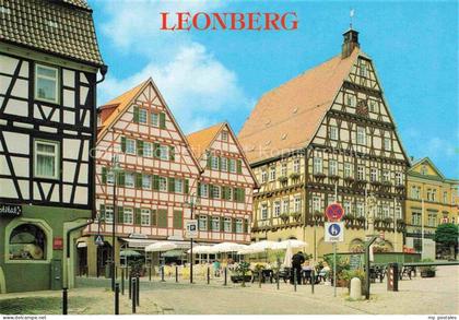 Leonberg  Wuerttemberg Marktplatz Fachwerk Altstadt Rathaus Fussgaengerzone Café