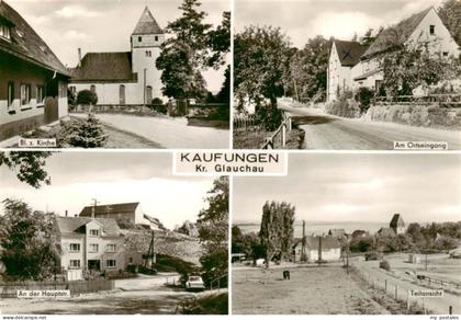 Kaufungen Wolkenburg Kirche Ortseingang Hauptstrasse Panorama