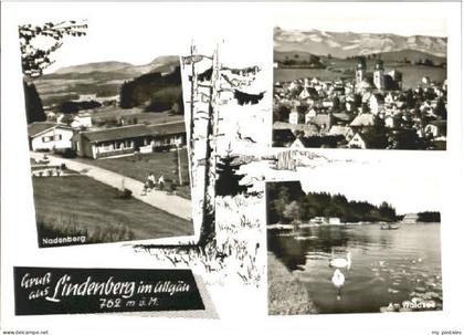 Lindenberg Allgaeu Lindenberg See ungelaufen ca. 1965
