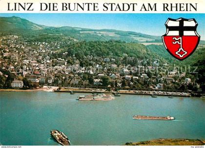 Linz Rhein Fliegeraufnahme