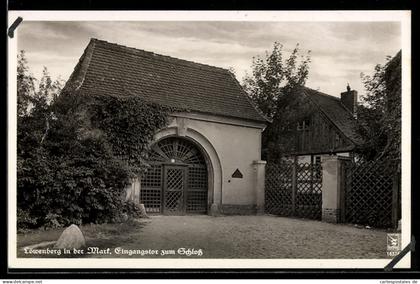 AK Löwenberg in der Mark, Eingangstor zum Schloss