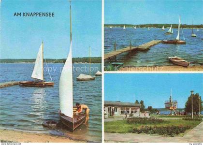 Knappensee Oberlausitz Lohsa BAUTZEN Sachsen Knappensee Segelboote Steg Badestra