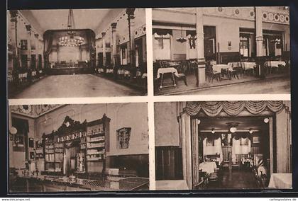 AK Lokstedt b. Hamburg, Klub- und Ballhaus Grenzhaus Hoheluft, Innenansichten