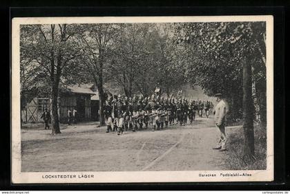 AK Lokstedt / Lager, Baracken in der Podbielski-Allee