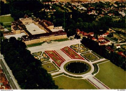 Ludwigsburg  Wuerttemberg Schloss Ludwigsburg mit Gartenschau Bluehendes Barock