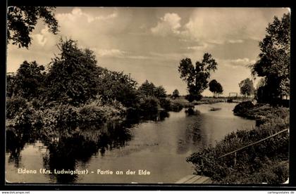AK Eldena /Ludwigslust, Partie an der Elde