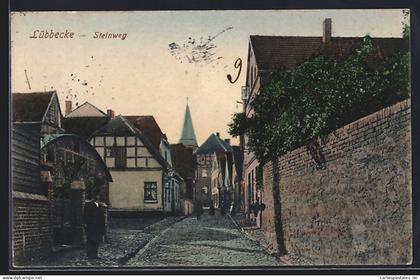 AK Lübbecke, Strasse am Steinweg
