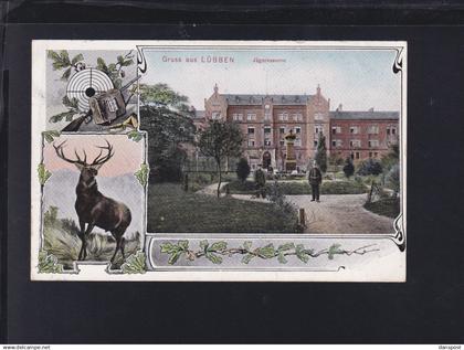 Dt. Reich AK Lübben Jägerkaserne 1909