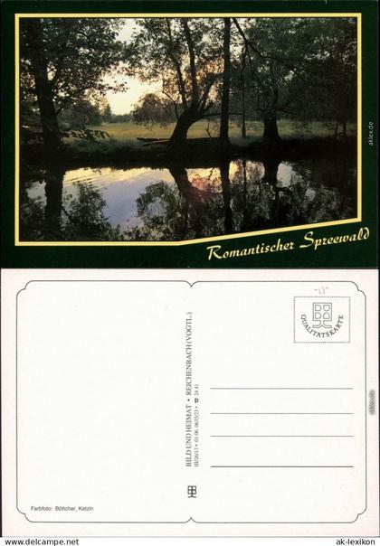Lübben (Spreewald) Lubin (Bota) Abenddämmerung im Spreewald - Kanal 1995