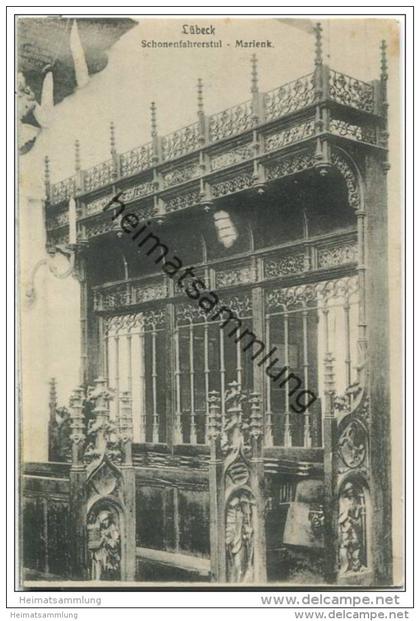 Lübeck - Marienkirche - Schonenfahrerstuhl