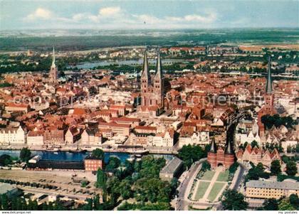 Luebeck Fliegeraufnahme