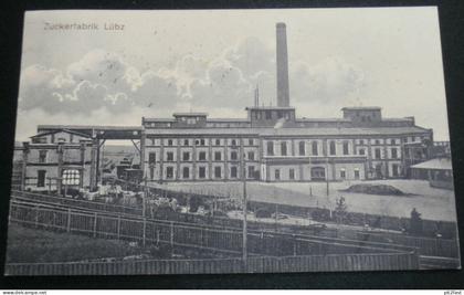 Zuckerfabrik Lübz , 1916 , Mecklenburg Ansichtskarte , CPA , AK !!