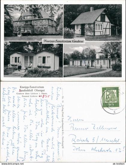 Ansichtskarte Grabow-Lüchow (Wendland) 4 Bild: Sandschloß Obergut 1967