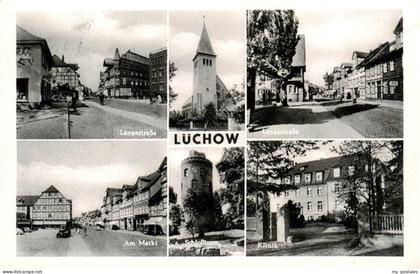 Luechow-Dannenberg Langestrasse Kirche Partie am Markt Schlossturm Klinik