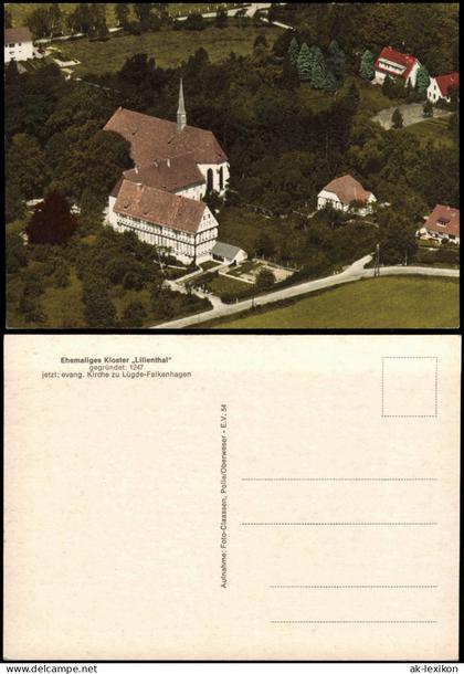 Ansichtskarte Falkenhagen-Lügde (Westfalen) Luftbild Fliegeraufnahme 1971