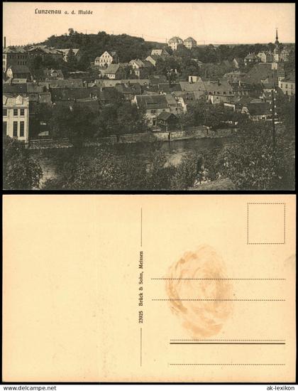 Ansichtskarte Lunzenau Stadtblick 1927