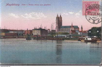 Magdeburg - Dom v. Roten Horn aus gesehen