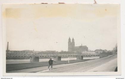 MAGDEBURG.  FOTO. 11 X 6 CM   17 NOV  1930. =  DE ELBE EN DOM