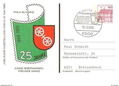 Mainz  Rhein Phila 85 Mainz Jubilaeumsausstellung