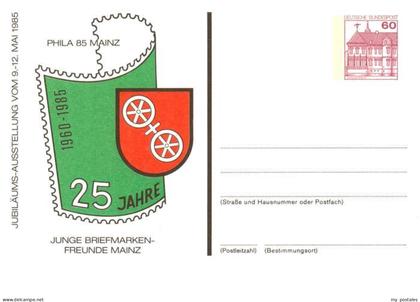 Mainz  Rhein Phila 85 Mainz Jubilaeumsausstellung