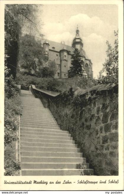 Marburg Lahn Marburg Schlosstreppe Schloss